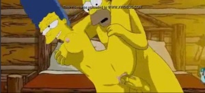 Симпсоны, Гомер и Мардж застряли в лесном домике