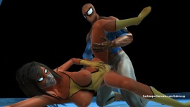 Spiderman и Spiderwoman перепихнулись в позе раком